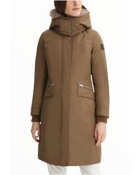 Woolrich Mahan parka with removable hood - Marron