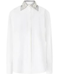 Genny - Overhemden ,Wit ,Witte Casual Overhemden - Lyst