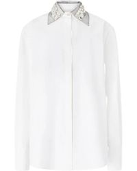 Genny - Overhemden ,Wit ,Witte Casual Overhemden - Lyst