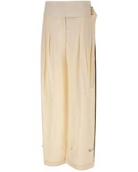 Entire studios - Broeken ,Wit ,Leer Pinch Pants - Lyst