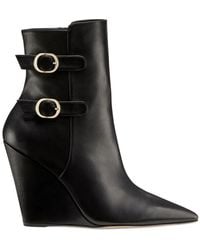 Stuart Weitzman - Schoenen ,Zwart ,Leer Western-Geïnspireerde Saloon 100 Wedge Boot - Lyst