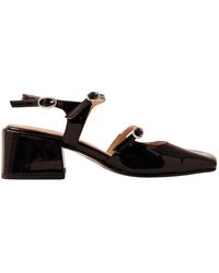 Alohas - Onix marrón zapatos de tacón de cuero - Lyst