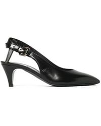 Moschino - Schoenen ,Zwart ,Leer Tie Me Sling Back - Lyst