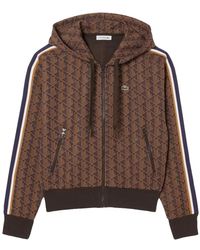 Lacoste - Hoodie Met Jacquard-Monogram - Lyst