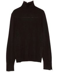 Seventy - Bruine Wollen Trui Aw25 - Lyst