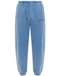 DSquared² - Broeken ,Blauw ,Katoen Logo Trainingsbroeken - Lyst