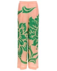 Etro - Broeken ,Veelkleurig ,Lichtroze Gedrukte Broek - Lyst