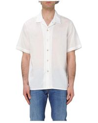 Paul Smith - Blaues Kurzarmhemd, Anspruchsvoller Stil - Lyst