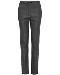 Btfcph - Broeken ,Zwart ,Leer Relaxed Stretch Pants Skind 100172 - Lyst