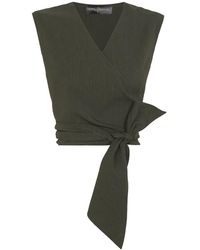 Cortana - Asa, Top Gekreuzt Grün Dunkel - Lyst