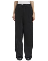 Entire studios - Broeken ,Zwart ,Katoen Full Sweatpant - Lyst