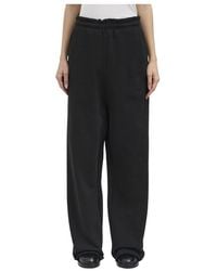 Entire studios - Broeken ,Zwart ,Katoen Full Sweatpant - Lyst