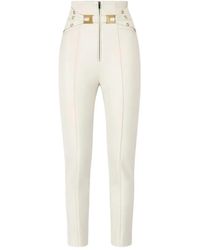 Elisabetta Franchi - Slim-Fit Trousers - Lyst