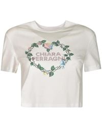 Chiara Ferragni - Weiße t-shirts und polos - Lyst