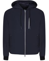 Moose Knuckles - Jassen ,Zwart ,Leer Hooded Jacket - Lyst