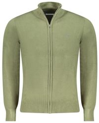 North Sails - Truien & Vesten ,Groen ,Nylon Groene Nylon Vest Met Borduursel - Lyst