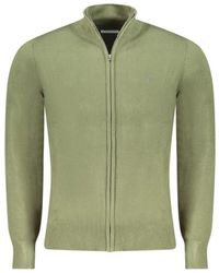 North Sails - Truien & Vesten ,Groen ,Nylon Groene Nylon Vest Met Borduursel - Lyst