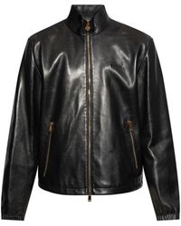 Versace - Leather Jackets - Lyst