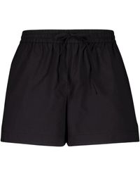 Matteau - Korte Broeken ,Zwart ,Katoen Zwarte Zomer Katoenen Shorts - Lyst
