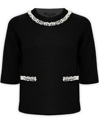 Kocca - Chique Relaxte Sweatshirt Met Driekwartmouwen - Lyst