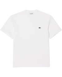 Lacoste - Klassiek T-Shirt Van Katoenen Jersey Met Normale Pasvorm - Lyst