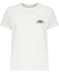 KENZO - Weißes baumwoll-t-shirt mit aufdruck - Lyst