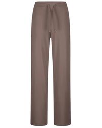 Riani - Grijze Broek Met Strikceintuur - Lyst