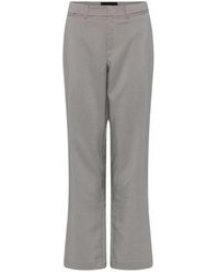 Cro - Broeken ,Geruite Straight Leg Broek - Lyst