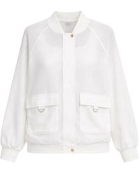 Liu Jo - Mesh Bomber Jacket - Lyst