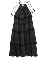 Munthe - Elegantes schwarzes kleid mit häkeldetails - Lyst