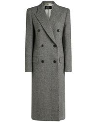 Etro - Abrigo Espiga Lana, Mujer, Talla - Lyst