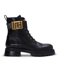 Balmain - Shoes > boots > lace-up boots - Lyst