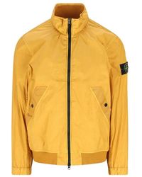 Stone Island - Jassen ,Geel ,Outerwear - Lyst