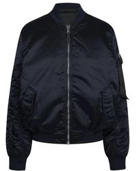 Alpha Industries - Jassen ,Blauw ,Polyester Ma-1 Uv Bomber - Lyst