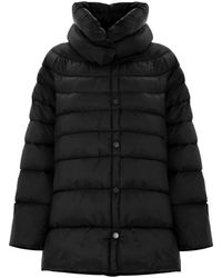 Kocca - Jassen ,Zwart ,Casual Chique Gewatteerde Korte Jas - Lyst
