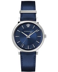 Versace - V Circle Horloge - Lyst