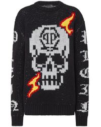Philipp Plein - Round-Neck Knitwear - Lyst