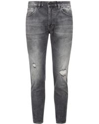 Dondup - Casual eco stretch denim jeans mit rissen - Lyst