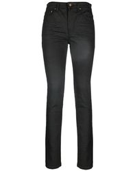 Saint Laurent - Schwarze skinny jeans für modebewusste frauen - Lyst