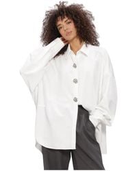 Studio Amaya - Overhemden ,Wit ,Polyester Vesper Blouse - Lyst