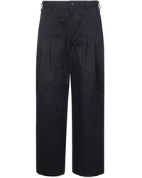 Comme des Garçons - Broeken ,Zwart ,Geplooide Broek - Lyst