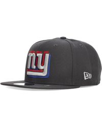 KTZ - Accessoires ,Grijs ,Polyester Ny Giants Grafiet Snapback Hoed - Lyst