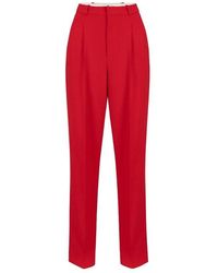 Elisabetta Franchi - Straight Trousers - Lyst