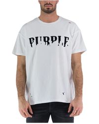 Purple Brand - T-shirt p101 textured jersey - Lyst