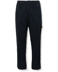 Stone Island - Cropped Trousers - Lyst