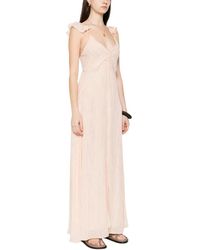 forte_forte - Ruffled Sleeves V-Neck Thin Strap Maxi Dress - Lyst