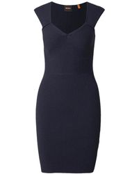 BOSS - Short Dresses - Lyst