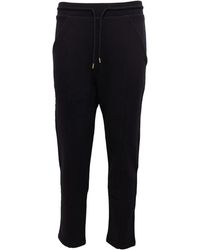 Woolrich - Broeken ,Blauw ,Comfort Fleece Trainingsbroeken - Lyst