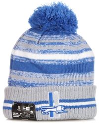 KTZ - Accessoires ,Blauw ,Nfl Sport Knit Pom Pom Beanie - Lyst