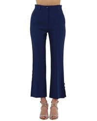 Elisabetta Franchi - Wide Trousers - Lyst